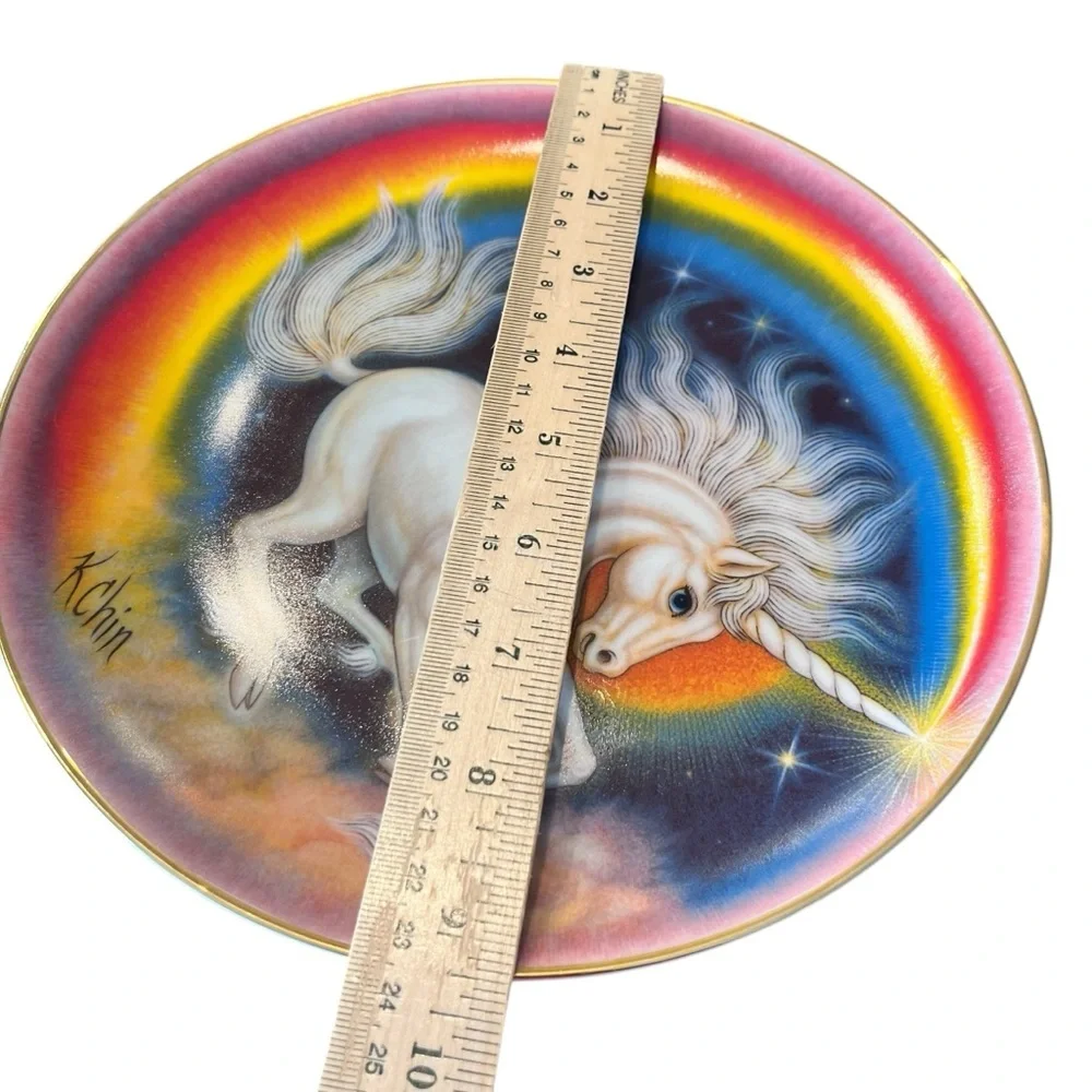 Familiar Spirit Unicorn Rainbow Collector Plate Psychedelic 1332 Of 5000 Trippy